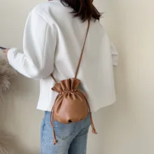 Модная женская сумка-кошелек на шнурке, маленькая сумка-тоут с Откидывающейся Крышкой, женская сумка через плечо,, сумка через плечо