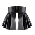 high waist faux leather