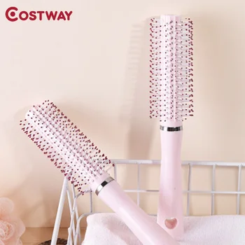 

Costway Professional ABS Hair Brush Salon Round Hairbrush Curling Hair Comb Cylinder Comb Comfortable Grip Hanging Design