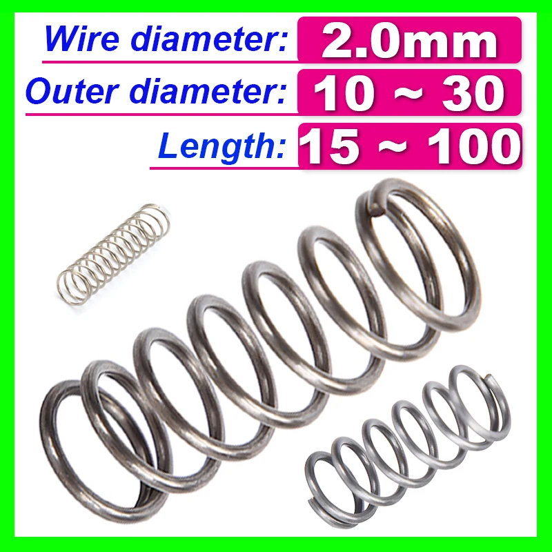 Wire Diameter 2.0mm Compress Pressure Spring Ytype Rotor Buffer Return