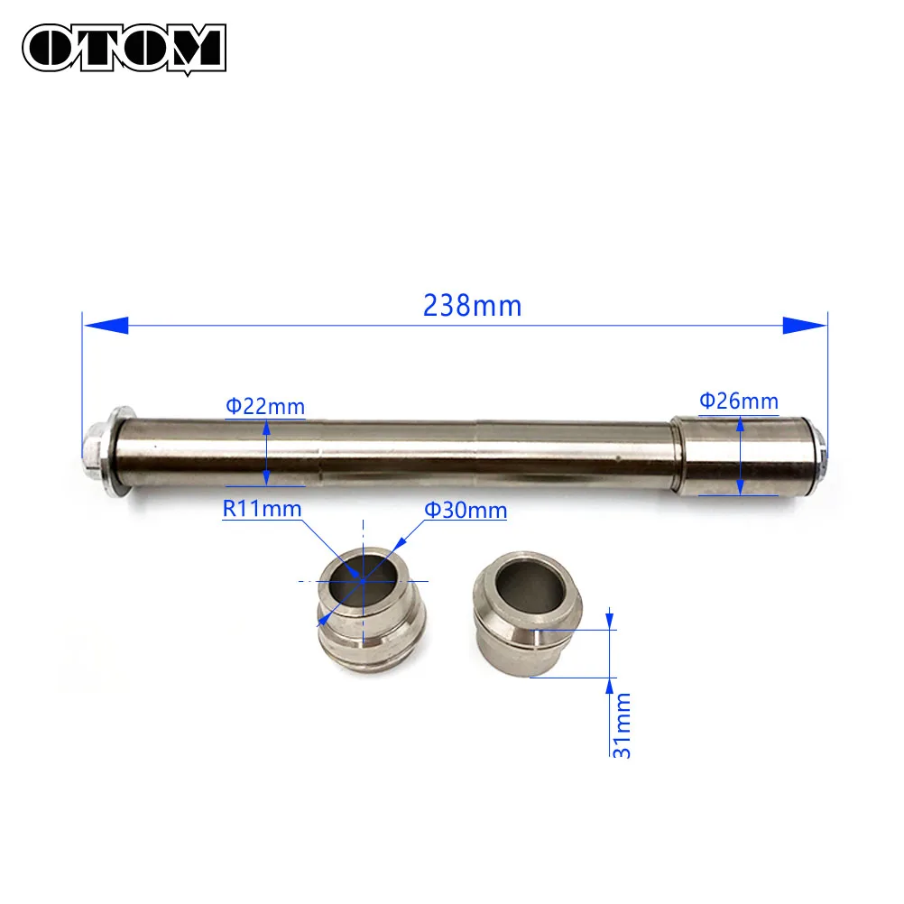 OTOM Motorcycle Front Axle Fork Wheel Shaft Sliders Cap Crash Protector Pit Bike Part Swingarm Spools Set For KTM XCFW HUSQVARNA
