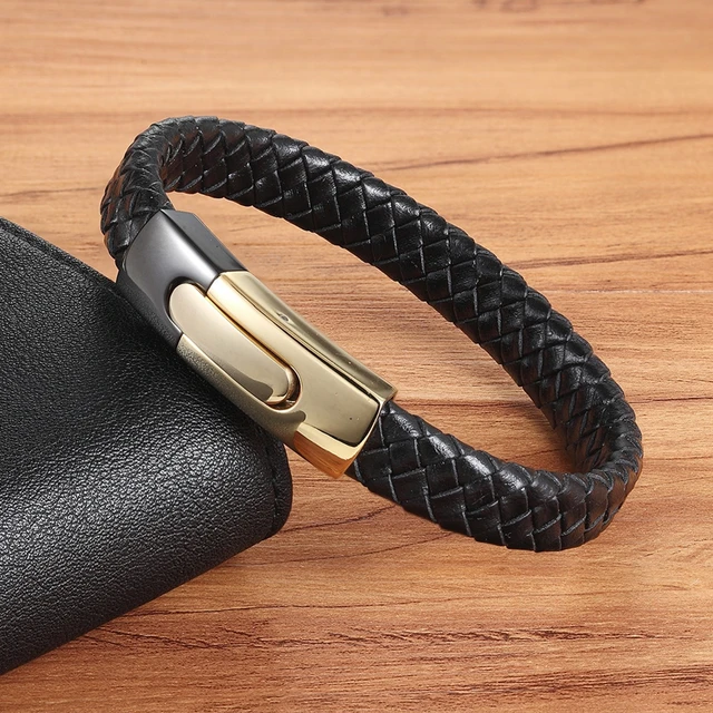 Men’s Hand-woven Leather Bracelet Budget Friendly Accessories