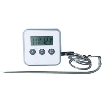 

Digital Meat Thermometer BBQ Meat Thermometer Meat Thermometer for Grilling Instant Read Thermometer timer dual use