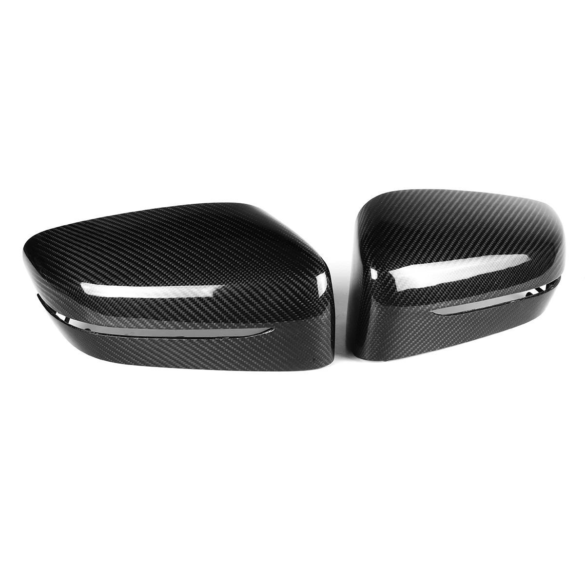 Cena 2 sztuk z włókna węglowego boczne lustro wymienić Carbon lustrzane osłony tylna boczna widok czapki dla BMW 5 7 Series G30 G31 2017 2018 LHD tylko