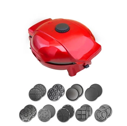 

220V Full-automatic Multifunctional Household Electric Waffle Maker Egg Ball Maker Muffin Machine With 10 Optional Plates