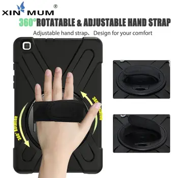 

For Samsung Galaxy Tab A 8.0 2019 T290 SM-T290 SM-T295 Kids Case Silicon PC Stand Funda Cover with Hand/shoulder Straps