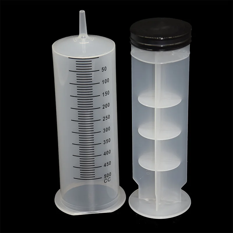 500ml Industrial plastic syringe needleless syringe hand-push  large-capacity enema feeder feeder irrigation device