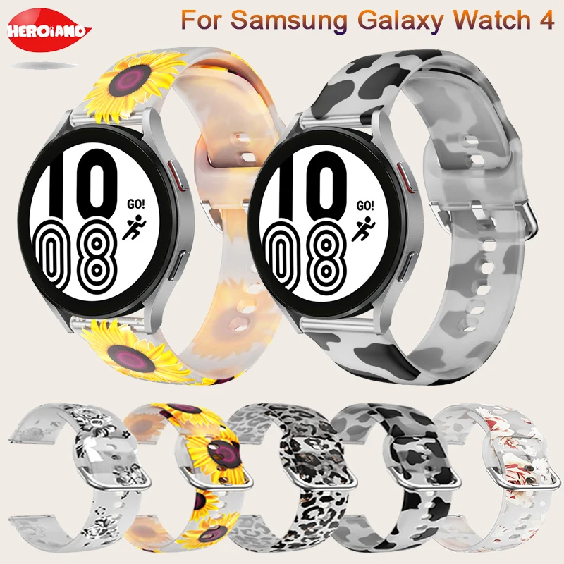 

20mm watch Band For Samsung Galaxy Watch 4 classic 46mm 42mm smartwatch Silicone Sports Bracelet Galaxy Watch 4 44mm 40mm Strap