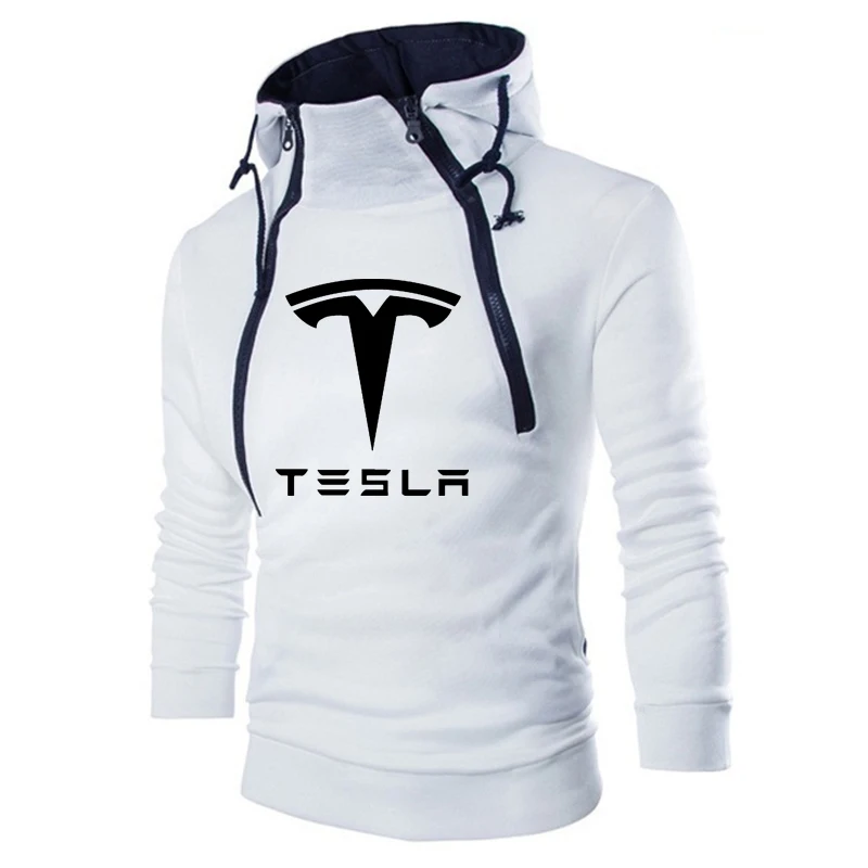 Tesla Men Cotton Hoodie Streetwear 2