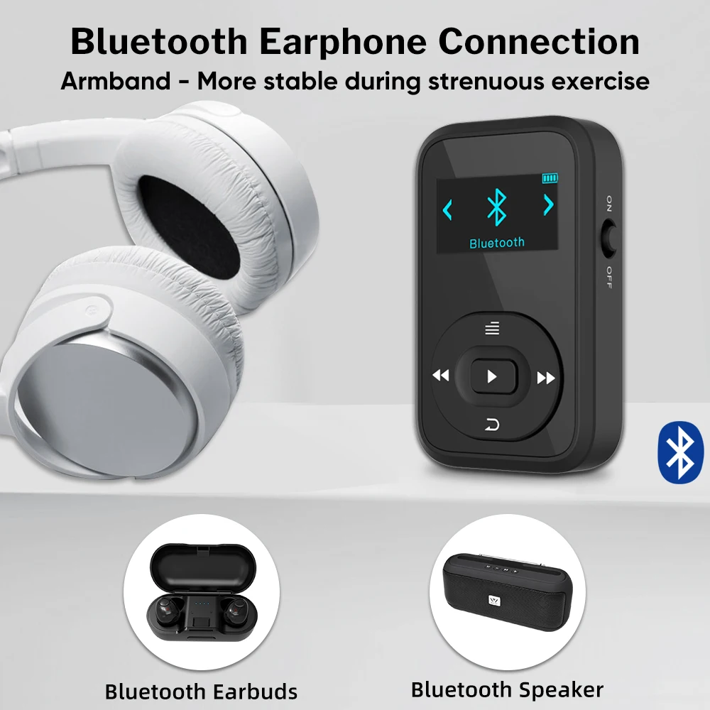 Deelife спортивный комплект с Bluetooth mp3 плеером и TWS True беспроводные наушники для бега