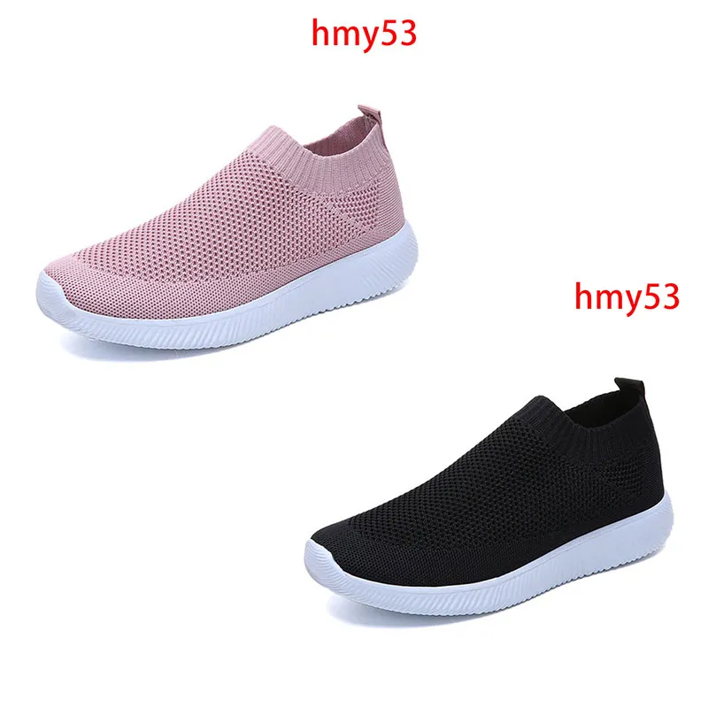 hmy53-pink - black Женская обувь на каждый день; - Цвет: hmy53-pink - black