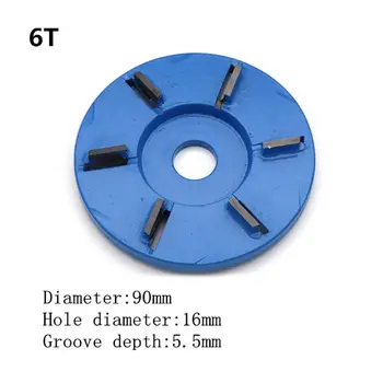 

3/5/6 Teeth Flat Power Wood Carving Cutter Disc For 16mm Aperture Angle Grinder 72XD