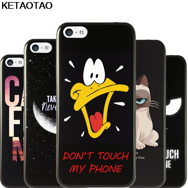 KETAOTAO черный чехол для телефона с рисунком для iPhone 4S SE 5 6 5C 5S 6 s 7 8 SE 5Plus XR XS Max чехол кристально чистый мягкий TPU чехол S
