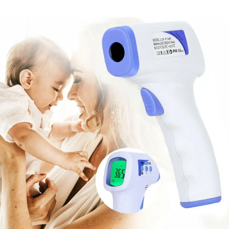

Adult Baby Non-contact Digital IR Infrared Forehead Body Thermometer Fever Temperature Meter
