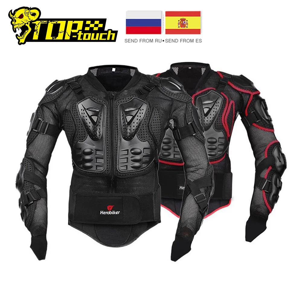 HEROBIKER мотоциклетная куртка полный корпус броня экипировка для мотокросса защита