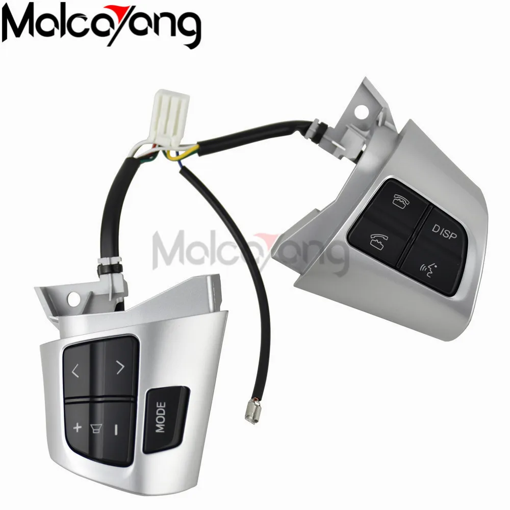 Для TOYOTA COROLLA 2007-2013 84250-02230 8425002230 Рулевое колесо Кнопка управления аудио серебристый и черный цвет