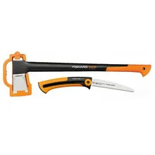 1025437 Fiskars Набор: Топор-колун X25-XL+ пила Xtract SW72