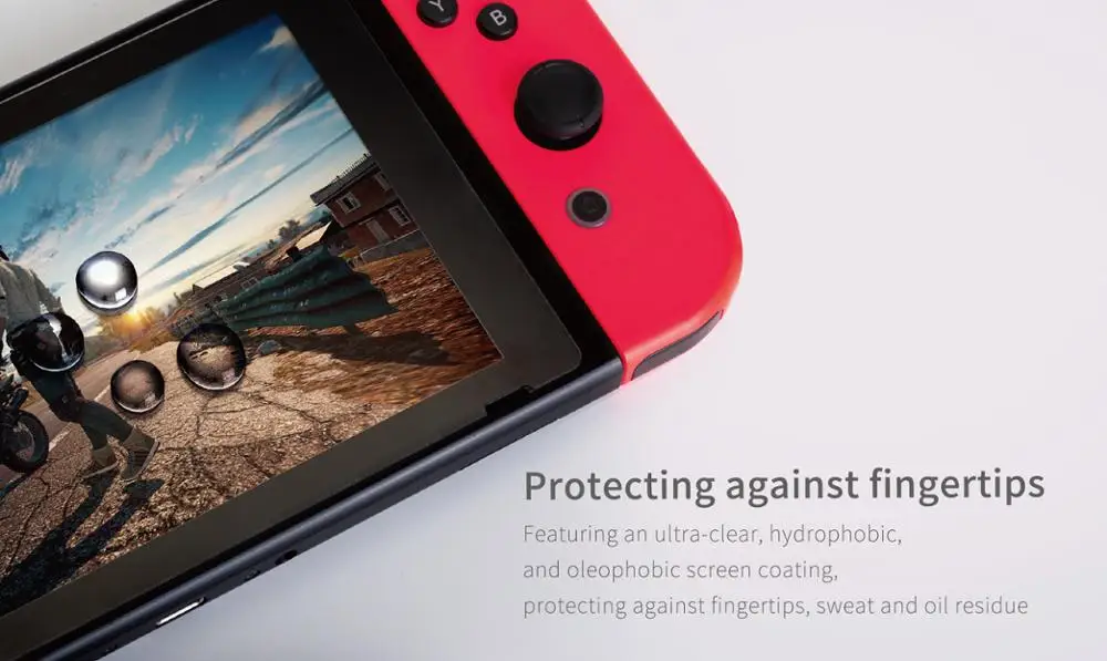 Gulikit Простая установка 9H Твердость Закаленное стекло протектор экрана для nintendo Switch полный экран Максимальная защита