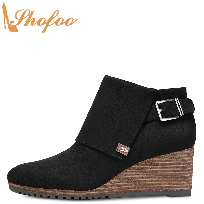 Ботильоны телесного цвета на высокой танкетке с острым носком; женская обувь на молнии; большие размеры 12, 16; Модные женские зимние ботинки д...