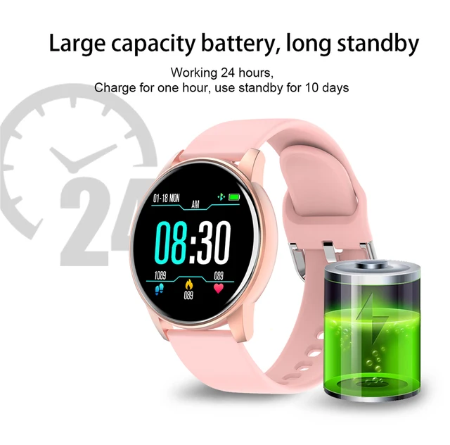 Women Smart Watch Real-time Weather Forecast Activity Tracker Heart Rate Monitor Sports Ladies Smart Watch Men For Android IOS 4