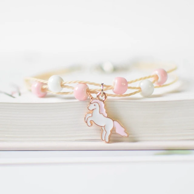 Unicorn Bracelet Unicorn Jewelry Birthday Gift Silicone Beads