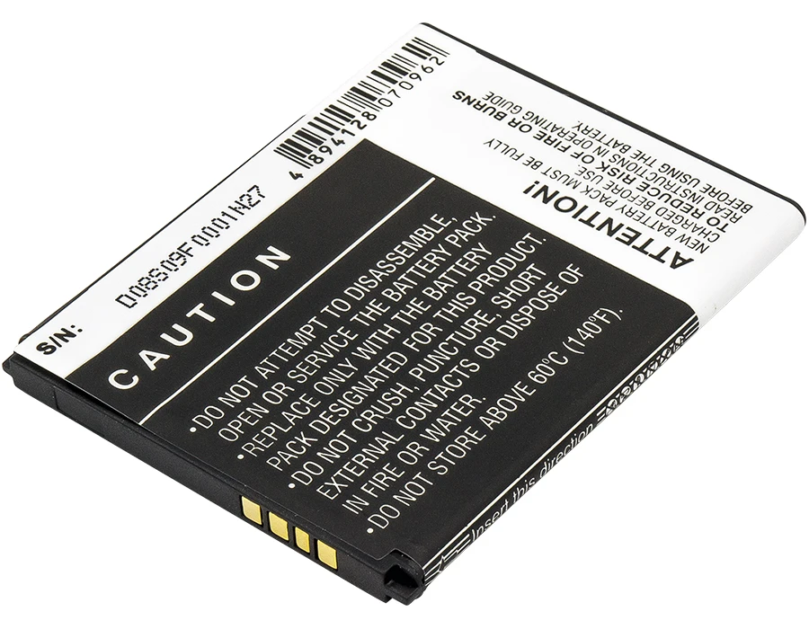 Обновленная батарея Cameron Sino для USCellular CAB60BA000C1 ADR3045, One Touch Shockwave 1450 мАч/5.36Wh