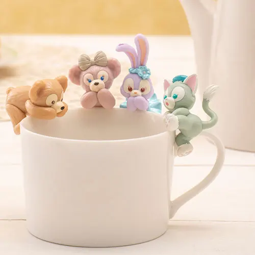 Мультфильм Симпатичные медведи Duffy и shelliemay Stellalou Gelatoni кот Рисунок Гараж Комплект подвесные аксессуары для игрушечной куклы