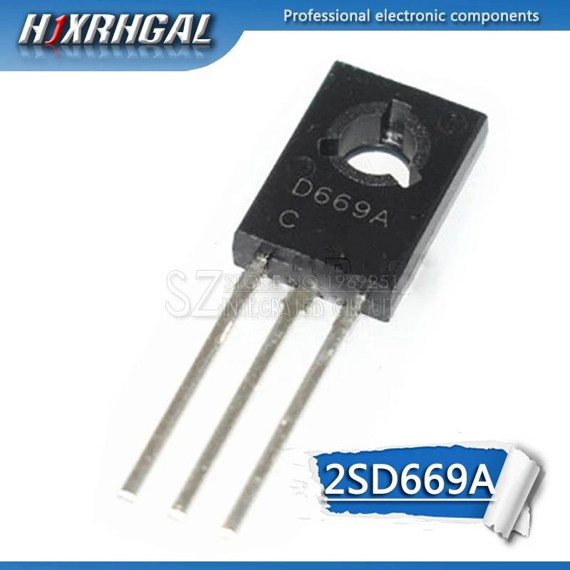 Триодные Транзисторы 1 шт. 2SD669A TO126 2SD669 D669A D669 TO-126 | Электронные компоненты и