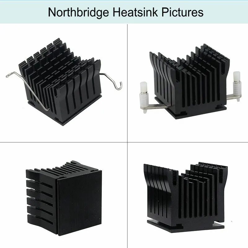 Diy Alumínio Northbridge Dissipador Cooler Motherboard Radiator w 4cm Ventilador para Computador pc Case South North Bridge Chipconjunto Cooling - Imagem 4
