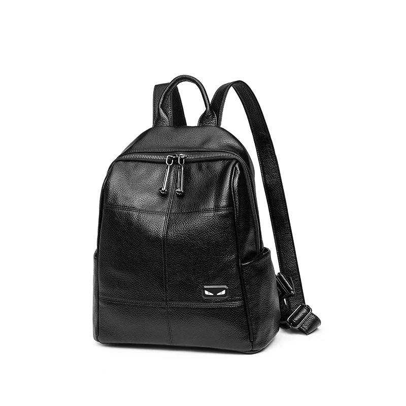 

Mochilas Limited Leather Backpack Female Teenager Schoolbag 2019 Bulk Travel Hiking Soft Fashion Retro Style Universal Bag Mode
