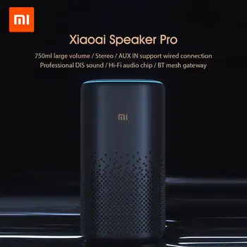 

Original Xiaomi Xiaoai Pro Speaker AI bluetooth HiFi Audio Wireless Mesh Gateway Stereo Infrared Control Mi Speaker APP Control