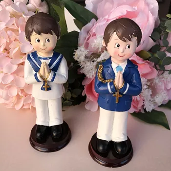 

Boy First holy communion decorations centerpiece cake topper 14cm