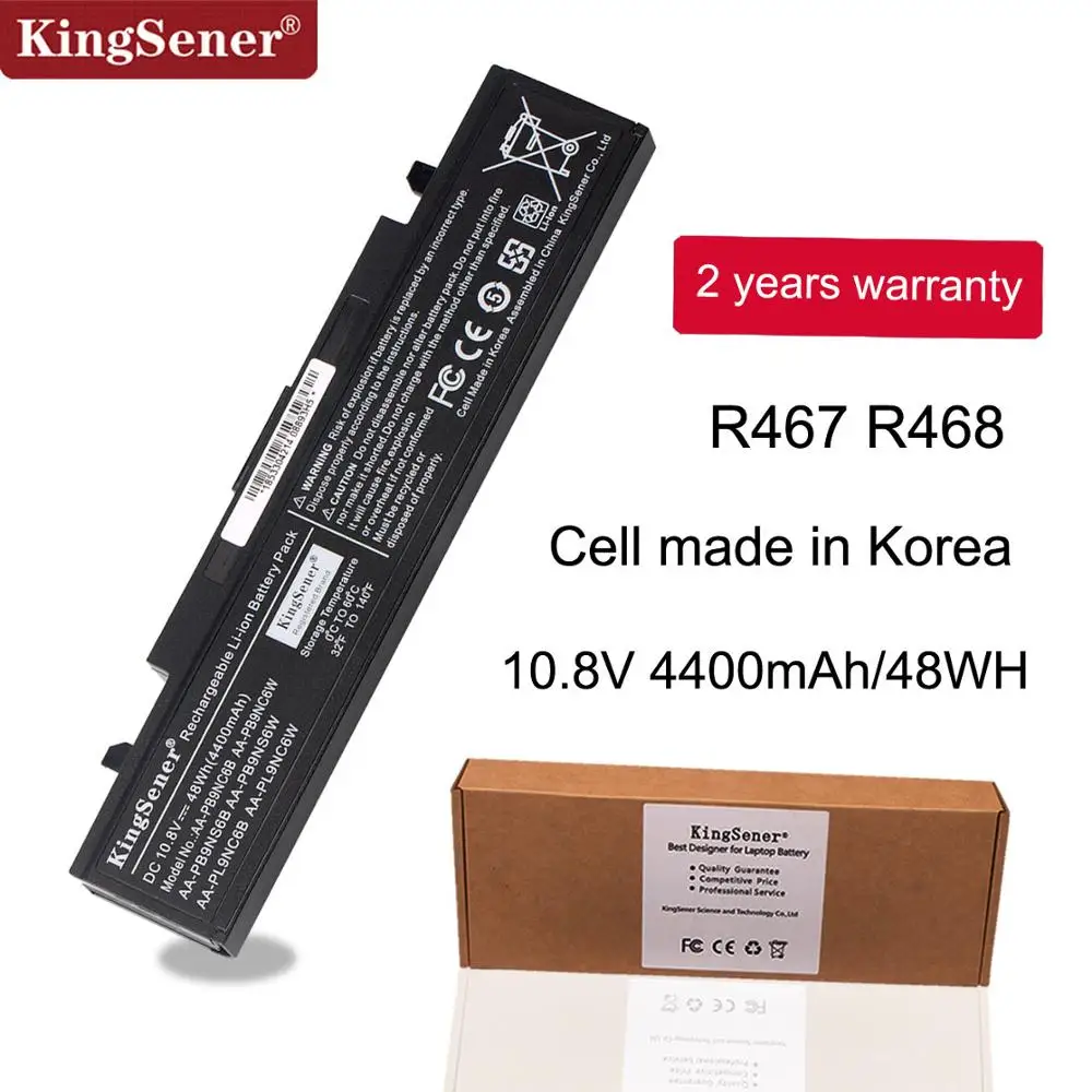 Batteria Per Laptop Kingsener Per Samsung Aa-Pb9Nc6B Aa-Pb9Ns6B Aa-Pb9Nc6W R467 R428 R429 R468 Np300 Np350 Rv410 Rv509 R530 4400Mah