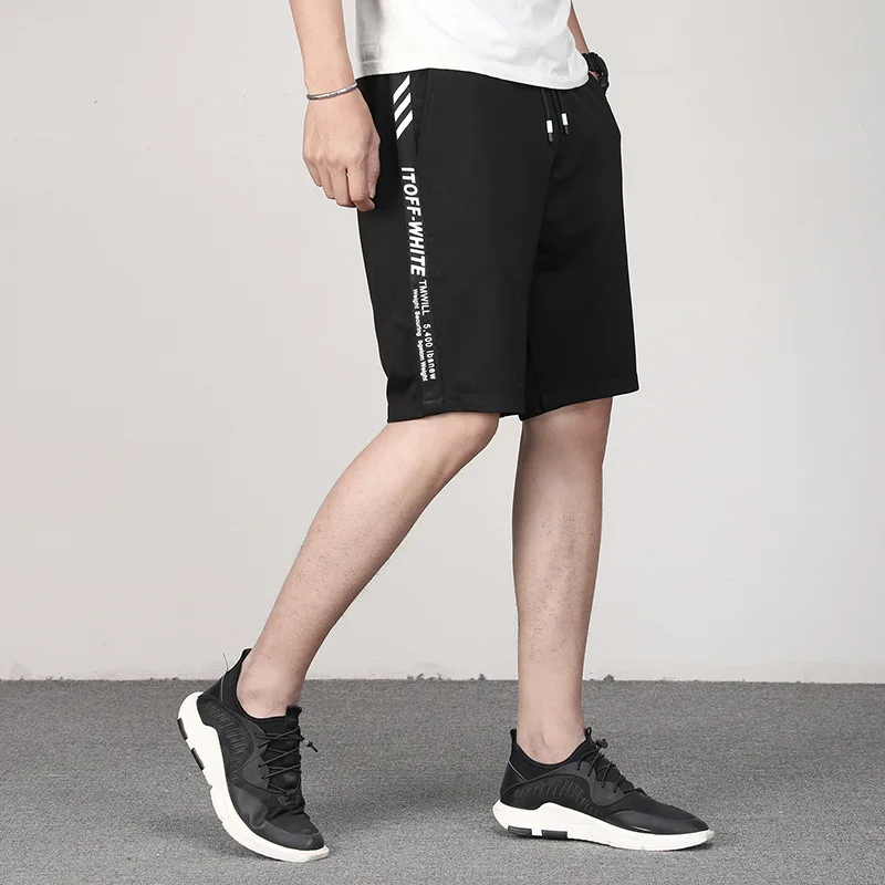 Мужские летние шорты, мужские пляжные шорты, мужские эластичные шорты с карманами на завязках для бега, мужские короткие брюки