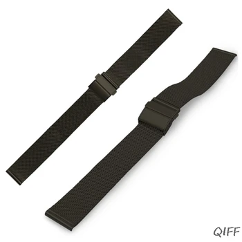 

Edelstahl Uhrenarmband Mesh Faltschliee ausgestattet Metallarmband