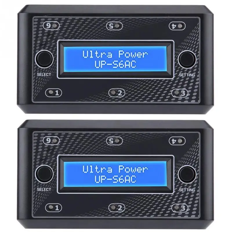 

Hot 2 Plug Type LCD screen Remote Control Model Accessory Universal Battery Intelligent Charger ultra power UP-S6AC 100-240V