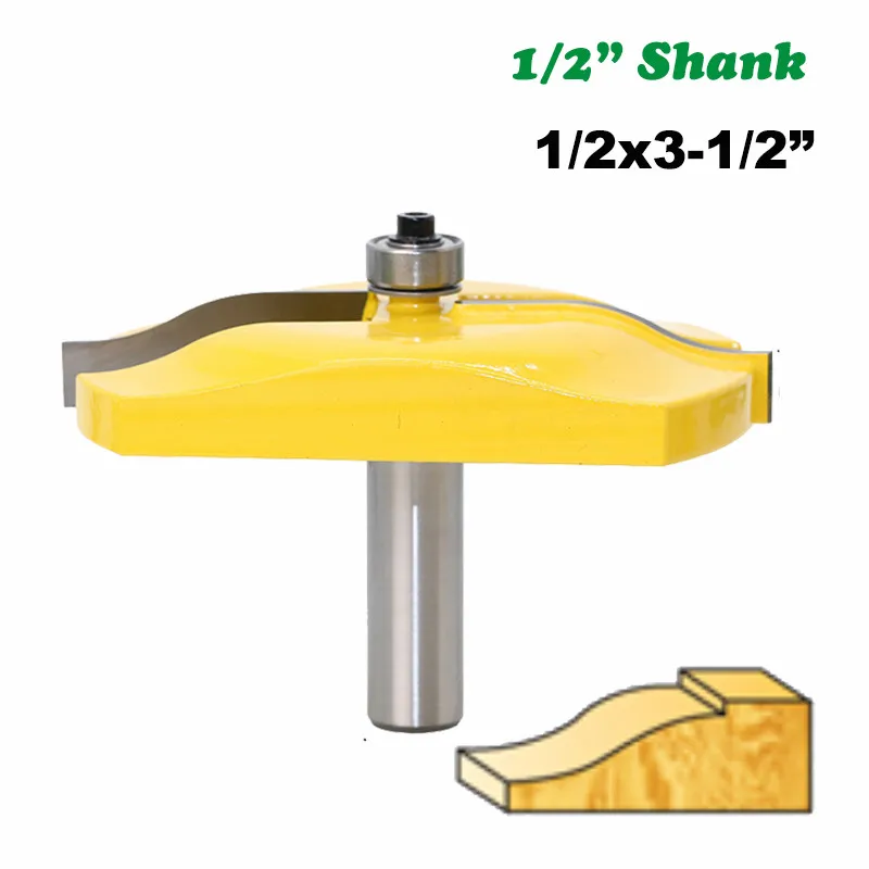 

12mm 1/2 Inch Shank Milling Cutter Carbide Raised Panel Router Bit Ogee Wood Door Large Router CNC Milling Woodworking MC03095