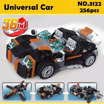 

Models & building toys hobbies 3122 36 in 1 Amazing Robet Car Animal car Blocks DIY Bricks Compatible With Creative