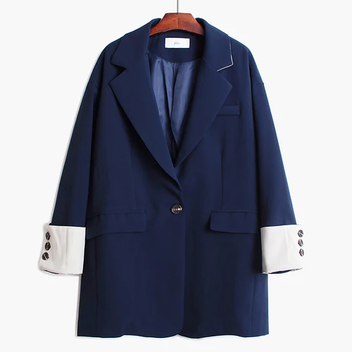 Blue SuperAen, повседневный костюм, куртка для женщин,, осень и зима, новинка, женские куртки, сплошной цвет, хлопок, модная женская одежда - Цвет: Blue