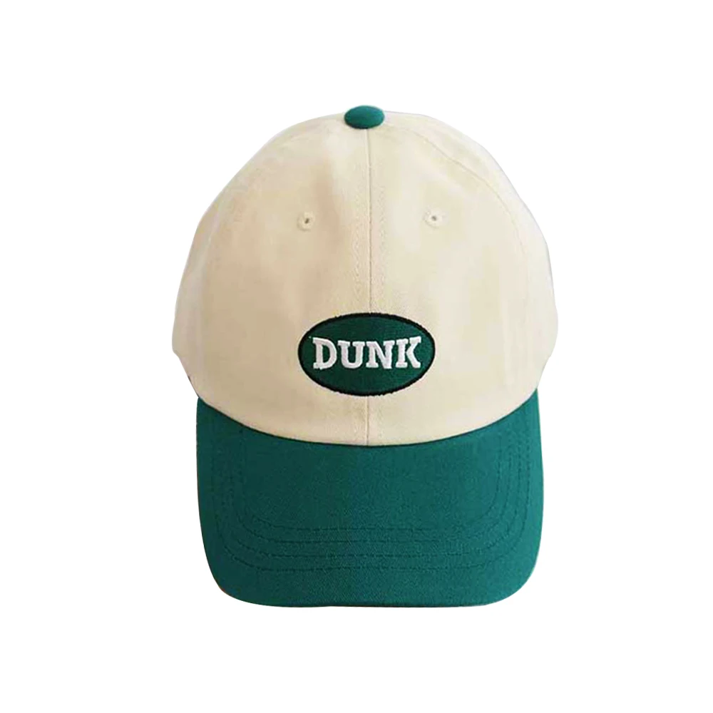 Chapeau de soleil en coton vert pour hommes et femmes, casquette de Baseball avec broderie 3D, style pop Hip-Hop coréen, à rabat Fluorescent