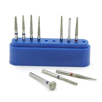 

10pcs/kit Dental Diamond Burs for Teeth Porcelain Ceramics Composite Polishing FG-101