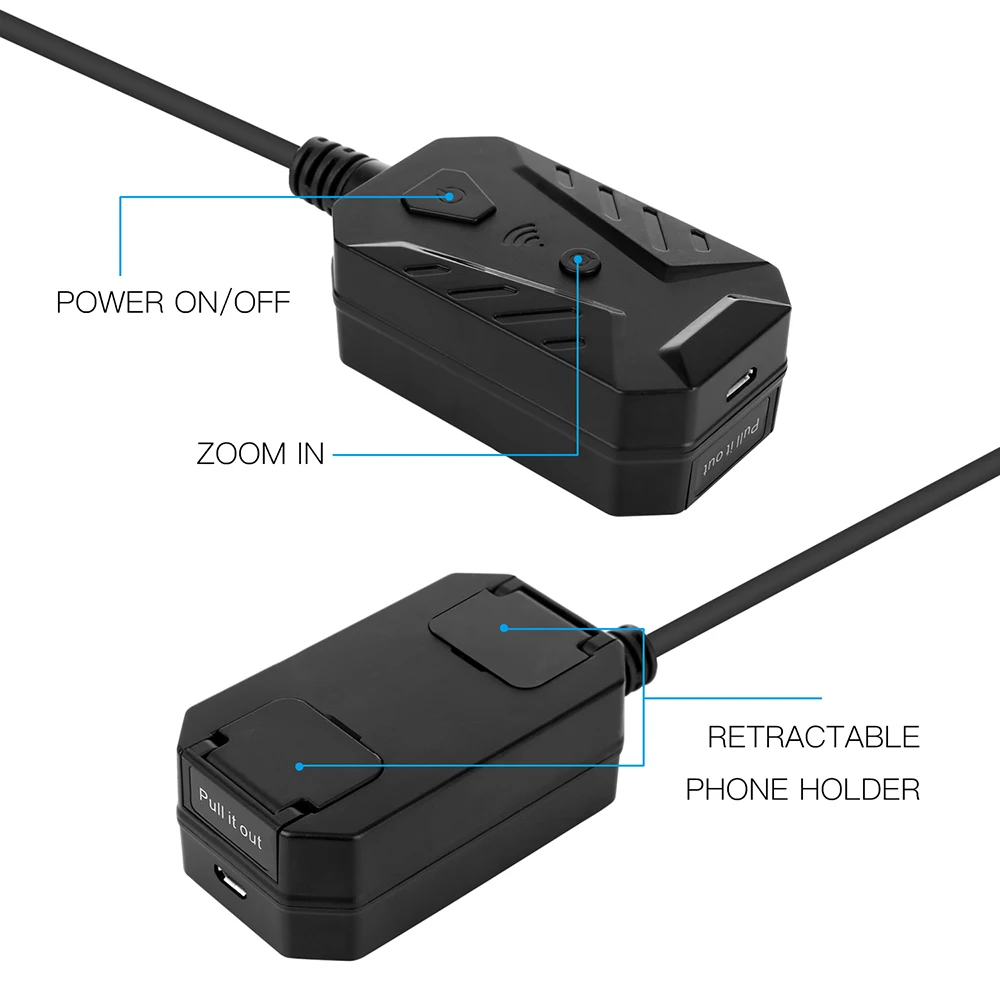 F230 ручные Эндоскопы с автоматической фокусировкой WiFi 500 Вт 14 мм регулируемый светодиодный объектив промышленный бороскоп