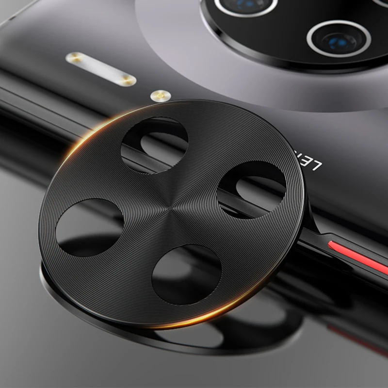 Защитная пленка для объектива камеры для huawei mate 30 pro стеклянная металлическая настоящая Защитная крышка для камеры для huawei mate 30 lite крышка объектива - Цвет: Black