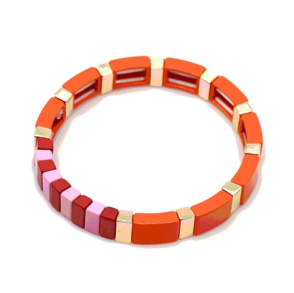bracelet 1 Модные браслеты из сплава с радугой, женские браслеты, богемные летние пляжные модные ювелирные изделия, Женский цветной браслет - Окраска металла: bracelet 1