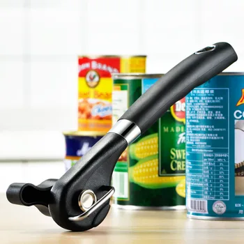

Stainless Steel Safety Can Opener Multi-function Side Opening Manual Tin Canned Knife Bottle Opener Bottle Kitchen Gadget