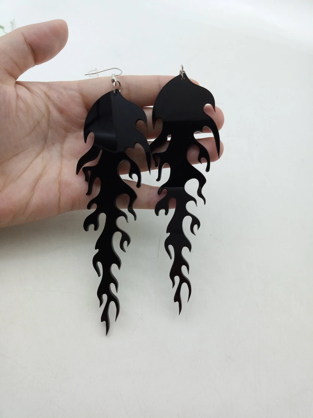 Orecchini A Fulmine Neon Rosa Fucsia - Stile Anni 80 - Per Discoteca E Costumi - Foto 6