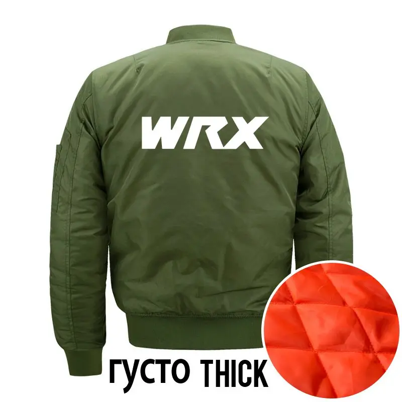 WRX спортивные куртки для автомобиля седан Мужская модная куртка с принтом пальто одежда 6XL 7XL 8XL пилот парка уличная одежда с круглым вырезом бренд R7O98 - Цвет: Thick Army