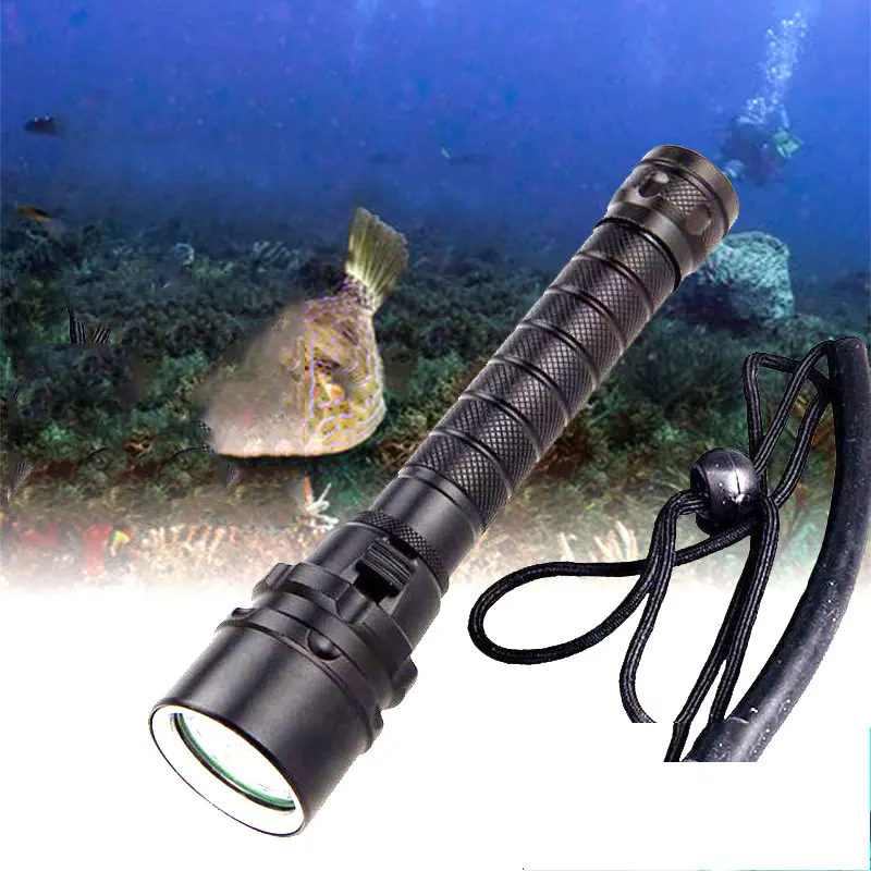 TMWT Professional Dive Lights Lamp 80M Underwater 3000LM CREE XM-L2 XML T6 LED White Yellow Scuba Diving Flashlight Torch