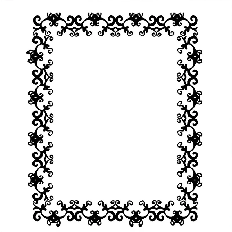 

DiyArts Lace Frame Dies Rectangle Metal Cutting Dies New 2019 for Card Making Scrapbooking Embossing Album Stencil Craft Dies