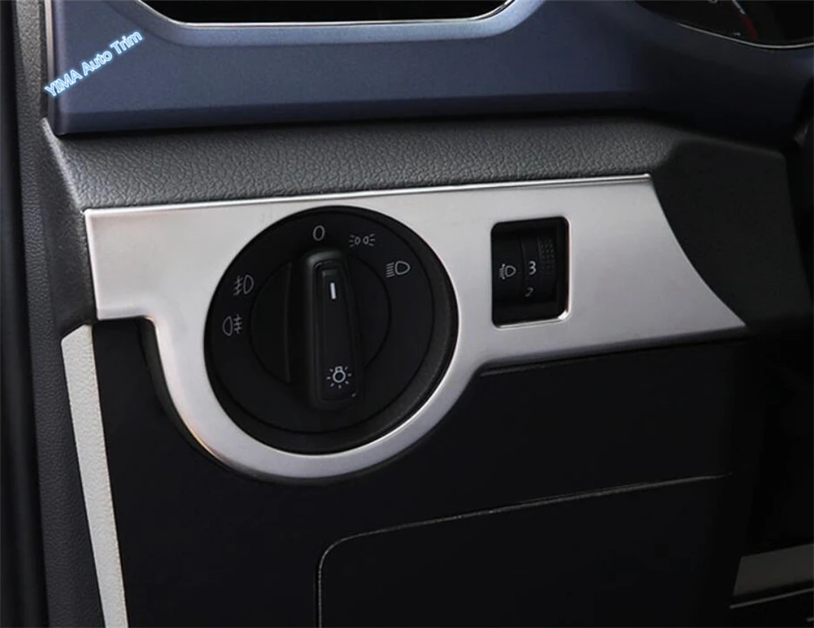 Window Switch Button / Head Light Adjust / Glove Storage Box Handle Buckle Cover Trim Fit For VW Volkswagen T-Cross 2019 - 2021